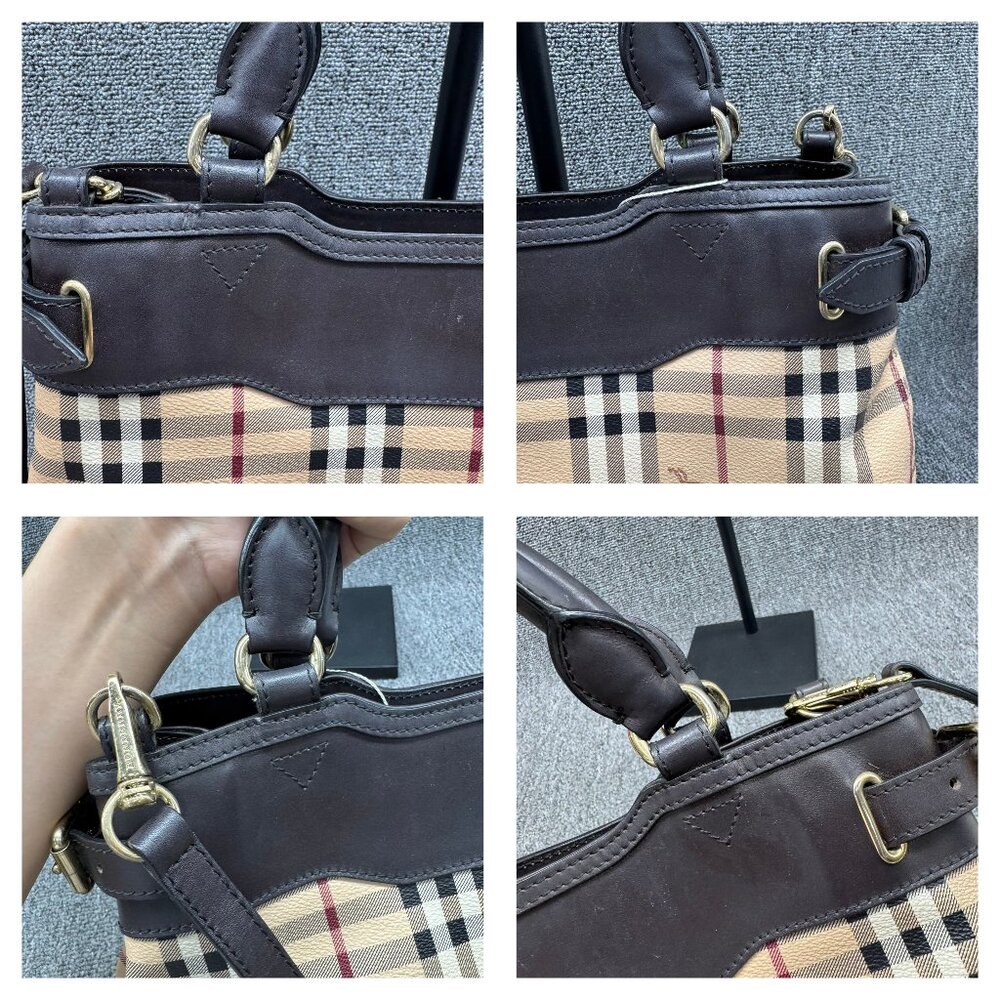 Burberry Leather Hand Bag 475-073125 - Picture 8 of 14